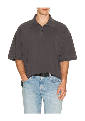 AGOLDE Curren Polo in Purple. Size L. Also in M, S, XL/1X.