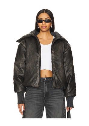 Jaded London Puffer Bomber in Black. Size M. Also in S, XS, L.
