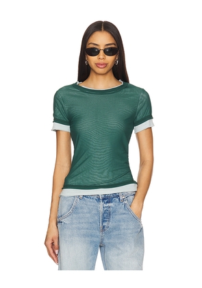 Free People Tasha Tee in Dark Green. Size M. Also in XS.
