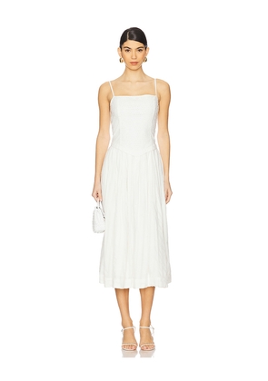 Free People x REVOLVE Salvador Midi Dress in Ivory. Size S. Also in M, XS.