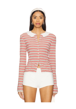 Fait Par Foutch Edith Cardigan in Coral. Size M. Also in XS, S, L, XXS, XL.