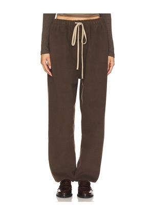 Fear of God ESSENTIALS Brushed Jogger in Brown. Size XS. Also in L, S.