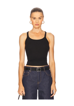 GRLFRND Slim Racer Tank in Black. Size M. Also in L, XL, XXS.