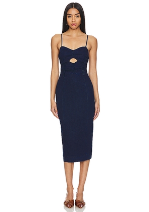 Free People Serenity Midi Dress in Denim-Dark. Size XS. Also in S.