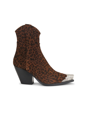 Free People x REVOLVE Brayden Western Boot in Brown. Size 36.5. Also in 36, 37, 37.5.