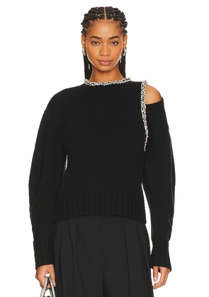 SIMKHAI Monroe Pullover in Black. Size M. Also in XS, S.