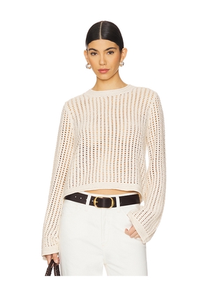 FRAME Crochet Bell Sweater in Cream. Size XS. Also in L.