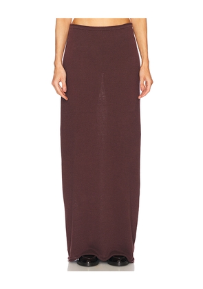 Helsa Palmer Knit Skirt in Brown. Size M. Also in L, XL, XS, XXS.