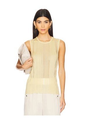 Helmut Lang Open Back Top in Lemon. Size M. Also in L.