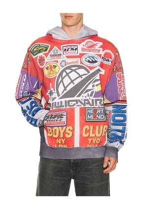 Billionaire Boys Club Outside Hoodie in Red. Size L. Also in S, M, XL/1X.