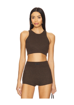 Fear of God ESSENTIALS Sport Tank Top in Brown. Size XL. Also in L.