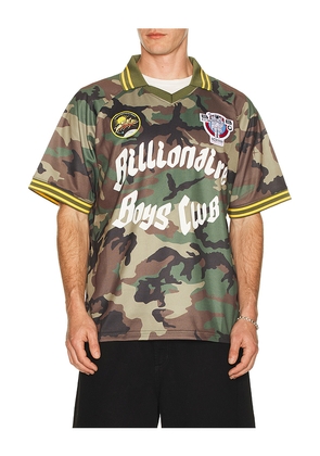 Billionaire Boys Club Camo Jersey in Green. Size L. Also in S, M, XL/1X.