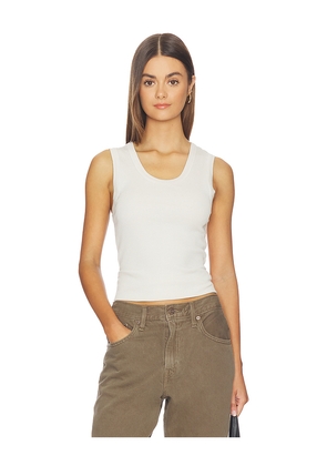 AGOLDE Poppy Tank Top in White. Size L. Also in M, S, XL, XS.