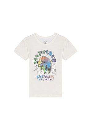 Junk Food Kids Pink Floyd Animals Tee in White. Size S. Also in XS, M.