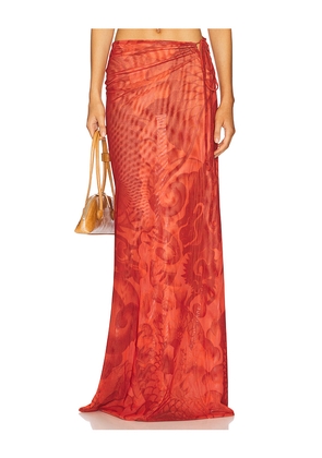 Jade Cropper Reversible Maxi Skirt in Red. Size 38. Also in 40.