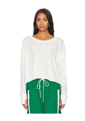 Free People x FP Movement My Time Layer Tee In White in White. Size M. Also in S, L, XL.