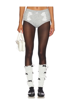 For Love & Lemons Arinah Boyshort in Grey. Size S. Also in M.
