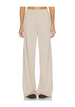 Enza Costa Supima Cotton Soft Everywhere Pant in Beige. Size L. Also in XS, S, M.