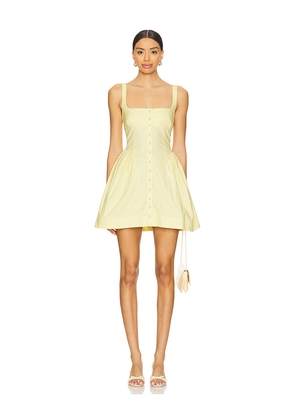 Free People Astrid Oxford Mini Dress in Lemon. Size M. Also in L.