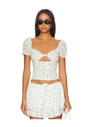 For Love & Lemons Chateau Top in Cream. Size M. Also in S, L.