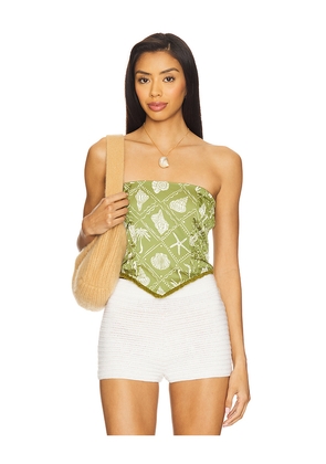 HEARTLOOM Lauren Top in Green. Size S. Also in XL, XS.