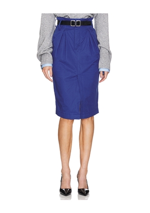 Helsa Paperbag Skirt in Blue. Size XL. Also in XXS, XS.