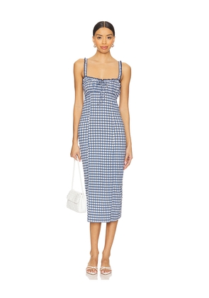 Free People Lucinda Midi Dress in Blue. Size M. Also in XS, S, L, XL.