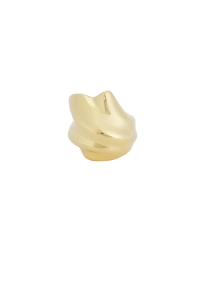 Jenny Bird Lydia Ring in Metallic Gold. Size 6. Also in 5, 7, 8.
