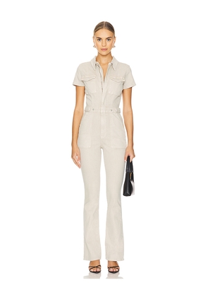 Good American Fit For Success Jumpsuit in Beige. Size 3X. Also in 2X, 4X, 5X.