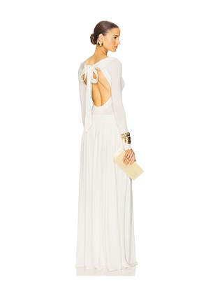 Helsa Aesther Jersey Dress in Cream. Size M. Also in L, S, XL, XS.