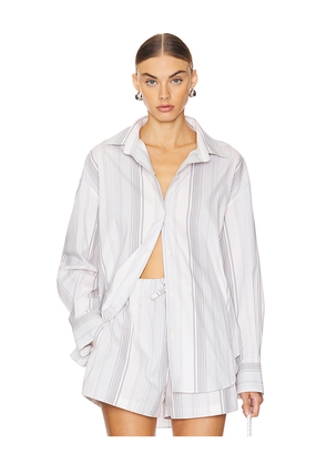 FAITHFULL THE BRAND En Vau Shirt in Grey. Size S. Also in M.