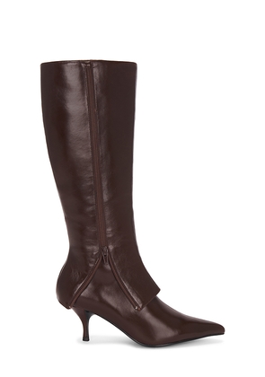 Jeffrey Campbell Cover-Hi Boots in Brown. Size 6.5. Also in 7.5.