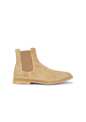 Common Projects Suede Chelsea Boot in Beige. Size 42. Also in 41, 43, 45, 46.