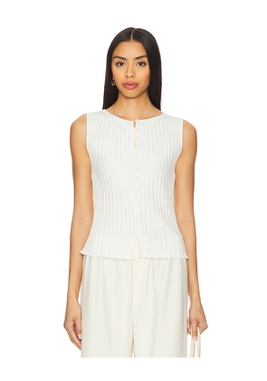 Free People Tilly Vest in Ivory. Size M. Also in L, S, XL, XS.