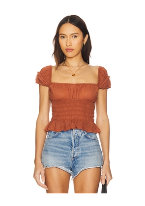 Free People Sweet On You Crop in Brown. Size M. Also in L, XS.