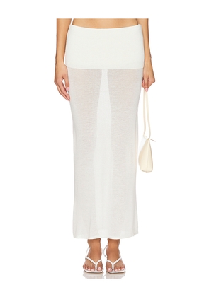 Geel Danni Skirt in White. Size M. Also in S, XS, L.