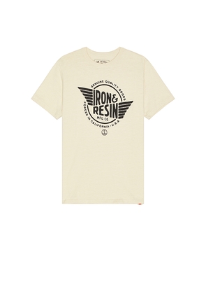Iron & Resin Wing Tee in Cream. Size M. Also in S.