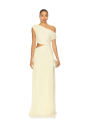 House of Harlow 1960 x REVOLVE Lana Gown in Lemon. Size M. Also in XS.