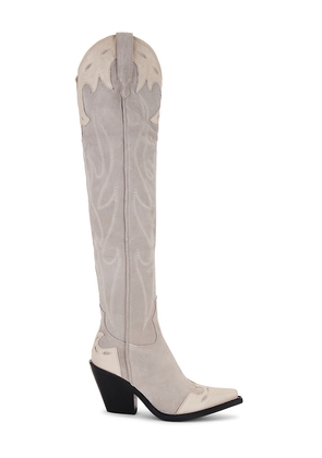 Free People Wild West Thigh High in Light Grey. Size 6. Also in 6.5, 7, 7.5, 8, 8.5.