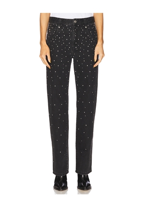 Isabel Marant Etoile Brinsa Festive Studded Straight Leg in Black. Size 36/4. Also in 38/6, 34/2, 40/8, 42/10.
