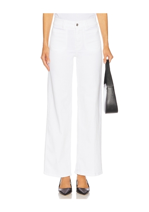 FRAME Le Slim Palazzo Modernist Pocket Jeans in White. Size 25. Also in 24, 26, 27, 28, 32, 33, 34.