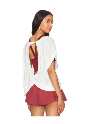 Free People X FP Movement My Time Tee In White in White. Size S. Also in L, M, XL.