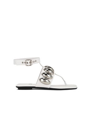 Jeffrey Campbell Resort Sandals in White. Size 7. Also in 6, 8.