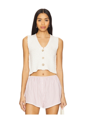 Free People x We The Free Ava Vest in White. Size M. Also in L, XL.