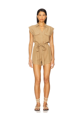 HEARTLOOM Morgana Romper in Tan. Size S. Also in XS.