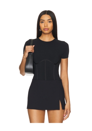 fleur du mal T-Shirt Bodysuit in Black. Size M. Also in XS, XL.