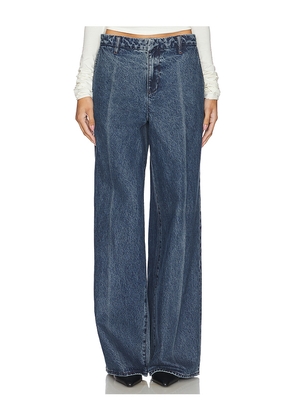 GRLFRND Sutton Wide Leg Trouser Jeans in Blue. Size 24. Also in 23, 25, 26, 27, 28, 29.