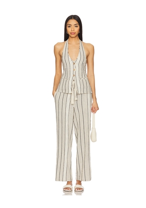 Free People x free-est Take Me To Paris Striped Set In Rocky Stripe in Ivory. Size S. Also in XL.