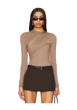 House of Harlow 1960 x REVOLVE Mavis Top in Brown. Size M. Also in XS, XXS, S, L, XL.
