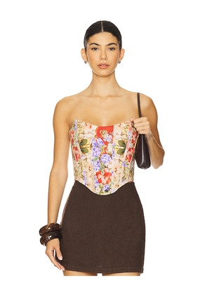 Falguni Shane Peacock x REVOLVE Corset Top in Beige. Size S. Also in M, XL.